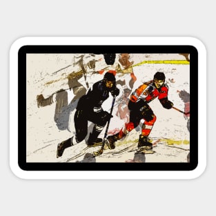 Wipe Out - Hockey Players Sticker